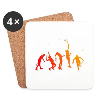 Women's Tennis Tennis Players Men's Tennis - Coasters (set of 4) - white - Front