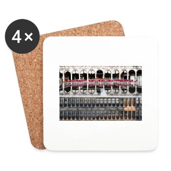 Reflection in St. Mark's Square - Coasters (set of 4) - white - Front