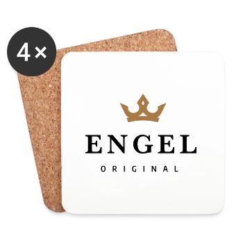 Engel - Untersetzer (4er-Set) - Weiß - Vorne