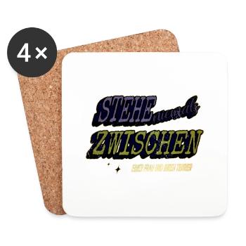 geburtstagsgeschenk geschenkidee humor haustier - Untersetzer (4er-Set) - Weiß - Vorne