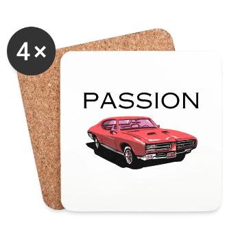 Passion - Untersetzer (4er-Set) - Weiß - Vorne