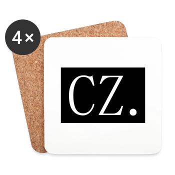 [HD] CZ - Dessous de verre (lot de 4) - blanc - Devant