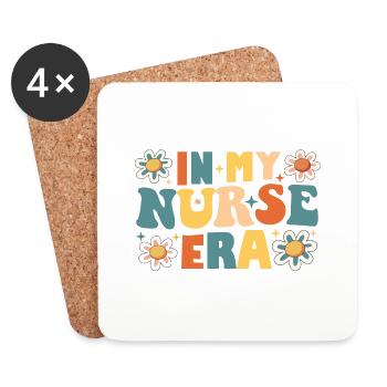 In meiner Ära als Krankenschwester - Untersetzer (4er-Set) - Weiß - Vorne