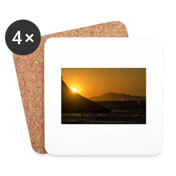 Sunset - Coasters (set of 4) - white - Front