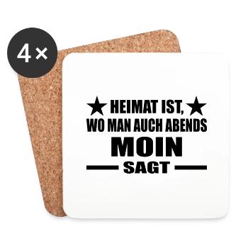 Moin - Untersetzer (4er-Set) - Weiß - Vorne