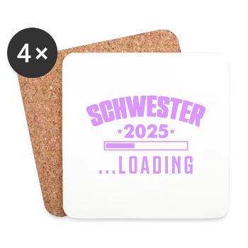 Sister 2025 - Coasters (set of 4) - white - Front