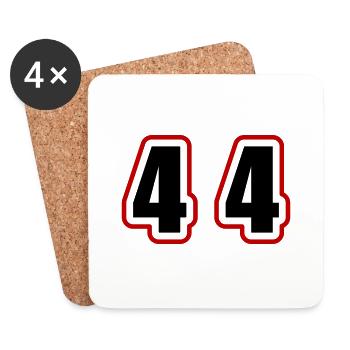 44 Number College - Coasters (set of 4) - white - Front