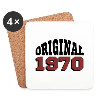 Original 1970 - Dessous de verre (lot de 4) - blanc - Devant