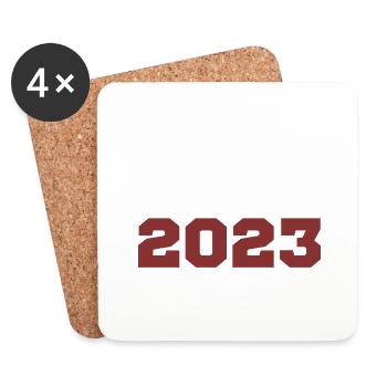 Ursprünglich: 2023 - Untersetzer (4er-Set) - Weiß - Vorne