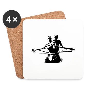 The Kiwi Pair Rowing men's pair - Coasters (set of 4) - white - Front