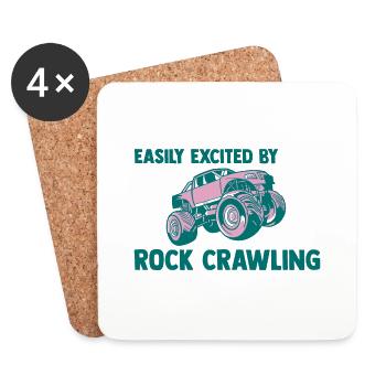 Easily Excited By Rock Crawling 2 - Coasters (set of 4) - white - Front