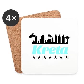 kreta - Untersetzer (4er-Set) - Weiß - Vorne