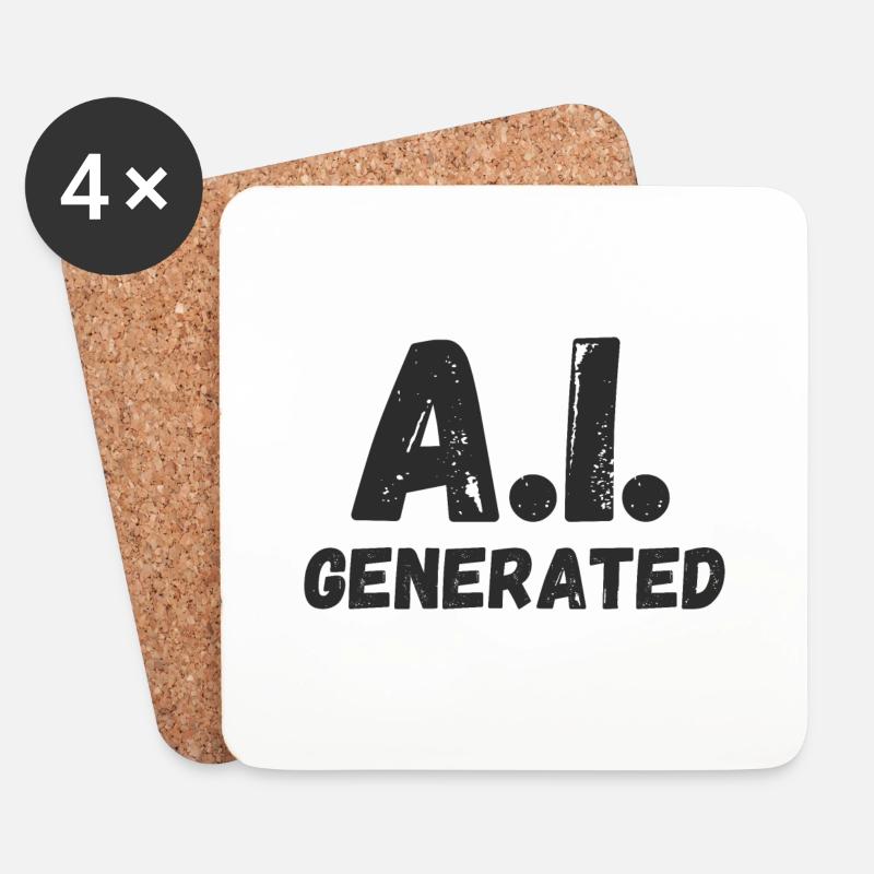 A.I. Generated - Coasters (set of 4) - white