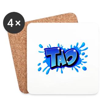 Graffiti "TAO" printable on everything - Coasters (set of 4) - white - Front