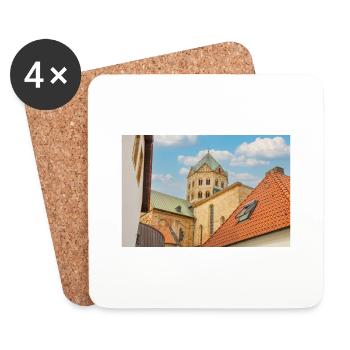 Kleine Kirche Osnabrück - Untersetzer (4er-Set) - Weiß - Vorne