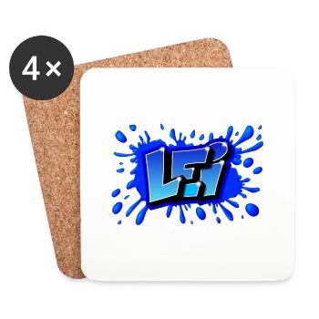 GRAFFITI VORNAME LEI DRUCKBAR - Untersetzer (4er-Set) - Weiß - Vorne