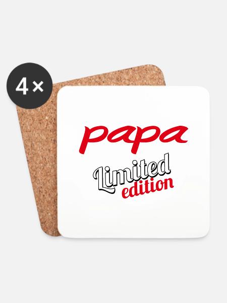 PAPA LIMITED EDITION - Coasters (set of 4) - white