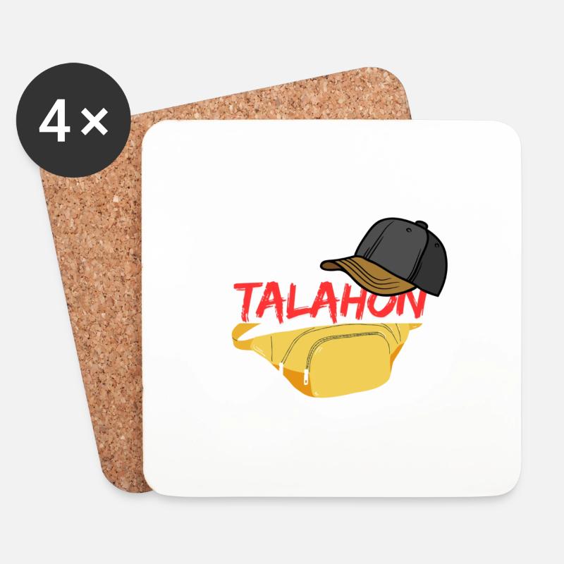Talahon - Untersetzer (4er-Set) - Weiß