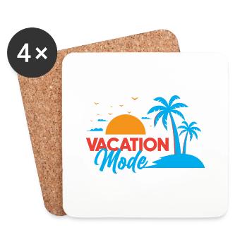 Ambiance des vacances - Dessous de verre (lot de 4) - blanc - Devant