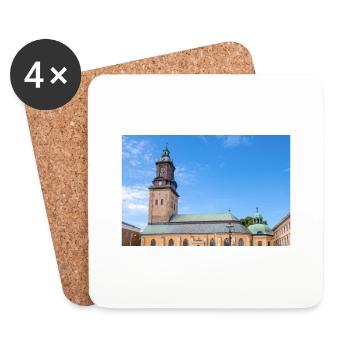 German Church Tyska kyrkan Gothenburg City Swede - Coasters (set of 4) - white - Front