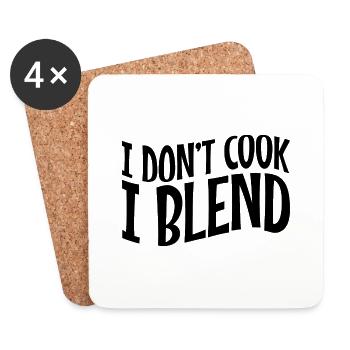 I Don't Cook I Blend 3 - Coasters (set of 4) - white - Front
