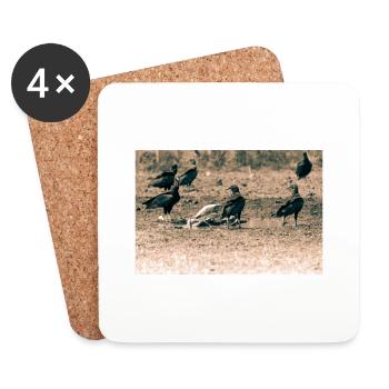 Vultures - Coasters (set of 4) - white - Front