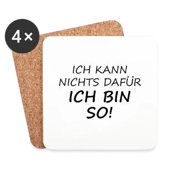 Funny Saying Picture Funny Humor Gift Idea - Coasters (set of 4) - white - Front