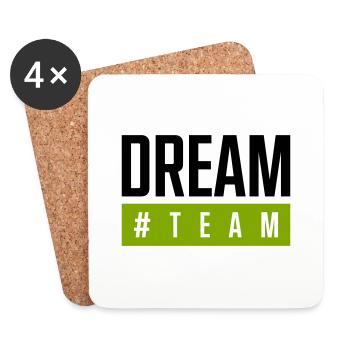 Dream Team Hashtag - Coasters (set of 4) - white - Front