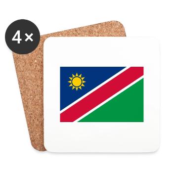 Namibia - Untersetzer (4er-Set) - Weiß - Vorne