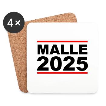 MALLE 2025 - Coasters (set of 4) - white - Front