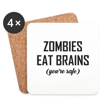 Zombies - Coasters (set of 4) - white - Front