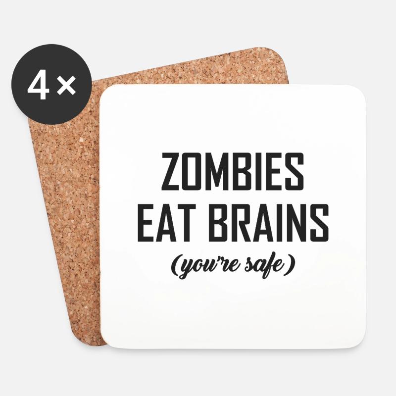 Zombies - Coasters (set of 4) - white