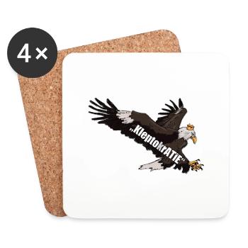 ADLER - Untersetzer (4er-Set) - Weiß - Vorne