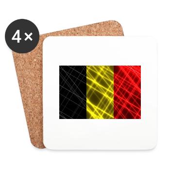 Belgium - Coasters (set of 4) - white - Front