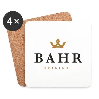 Bahr Original Familienlogo - Untersetzer (4er-Set) - Weiß - Vorne