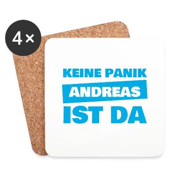Vorname Andreas - Untersetzer (4er-Set) - Weiß - Vorne