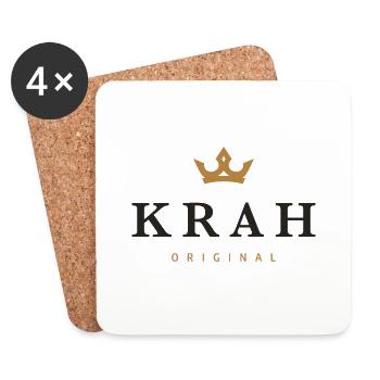 Krah Original Family Logo - Coasters (set of 4) - white - Front