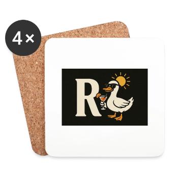 Die (R)ente - Untersetzer (4er-Set) - Weiß - Vorne