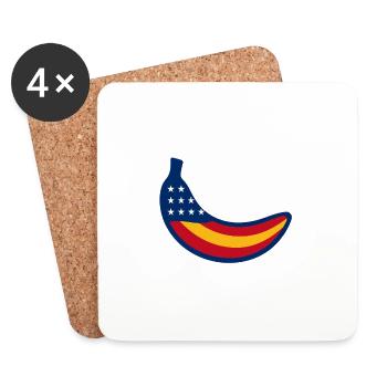 Bananamerica - Untersetzer (4er-Set) - Weiß - Vorne