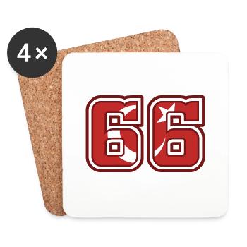 Yang - Coasters (set of 4) - white - Front