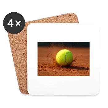 Sports - Tennis - Dessous de verre (lot de 4) - blanc - Devant