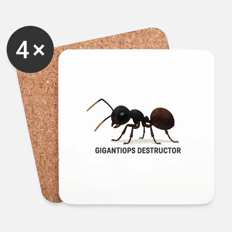 Gigantiops destructor - Untersetzer (4er-Set) - Weiß