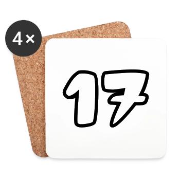 17 - Untersetzer (4er-Set) - Weiß - Vorne