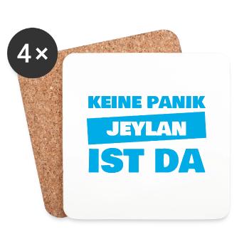 Geschenk für Jeylan - Untersetzer (4er-Set) - Weiß - Vorne