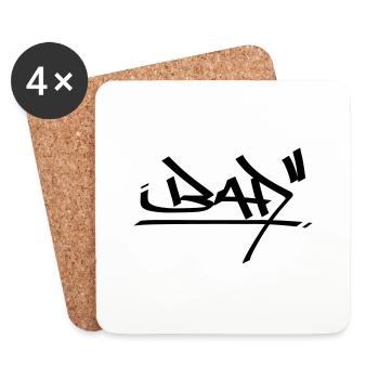 graffiti bad 01 - Untersetzer (4er-Set) - Weiß - Vorne