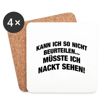 Kann ich so nicht... - Untersetzer (4er-Set) - Weiß - Vorne