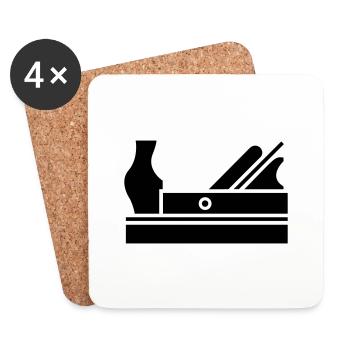 Plane - Coasters (set of 4) - white - Front