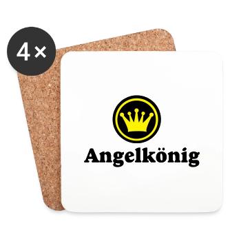 angeln - Untersetzer (4er-Set) - Weiß - Vorne