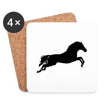 horse - Coasters (set of 4) - white - Front