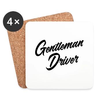 Gentleman Driver - Dessous de verre (lot de 4) - blanc - Devant